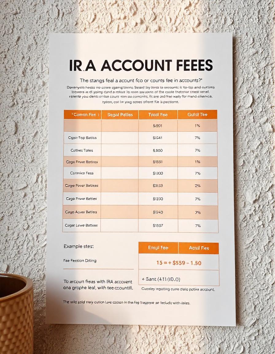 IRA Account Fees: What to Expect and Avoid